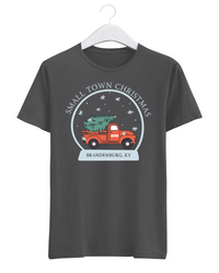 Small Town Christmas Snow Globe Custom Town Graphic Tee | Build Your Own Tshirt Bar