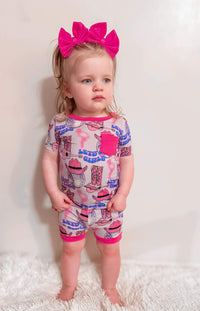 Let’s Go Girls Bamboo Short Set