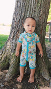 Skater Boy Bamboo Shortie Romper