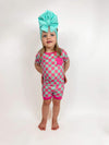 Bubblegum Checks Bamboo Short Set