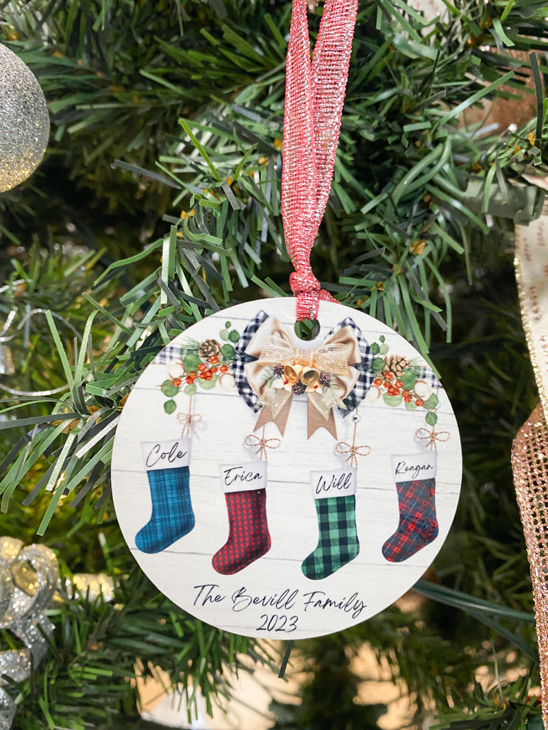 Family Stockings Ornament