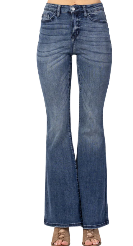 Judy Blue Medium Wash High Waist Flare Fit Jeans