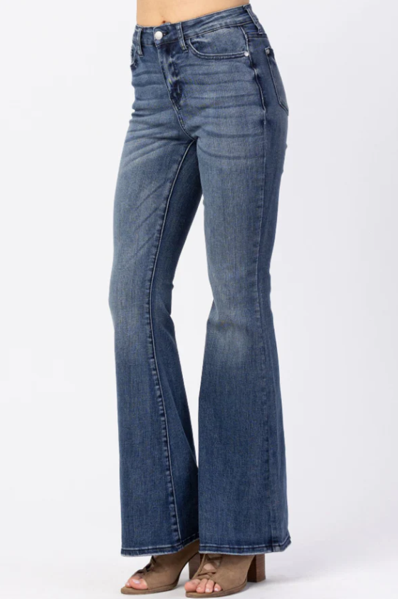 Judy Blue Medium Wash High Waist Flare Fit Jeans