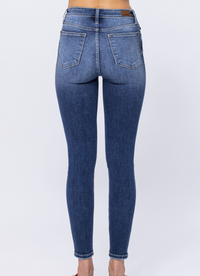 Medium Wash High Rise Button Fly Judy Blue Jeans