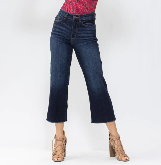 Judy Blue Tummy Control High Waist Cropped Jeans