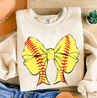 Softball Bow Graphic Tee | Build Your Own Tshirt Bar