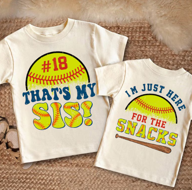 That's My Sis Softball Graphic Tee | Build Your Own Tshirt Bar