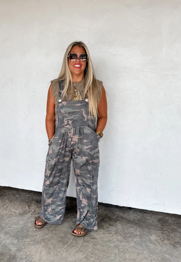 Camo Karli Overalls PRE ORDER | ARRIVES MID AUGUST