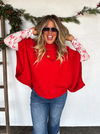 Red Poncho Sweater | PRE ORDER Arrives End Of October