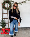 Black Poncho Sweater | PRE ORDER Arrives End Of October
