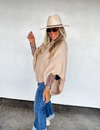 Beige Poncho Sweater | PRE ORDER Arrives End Of November