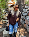 Brown Meg Pullover Poncho Sweater | PRE ORDER Arrives End Of November