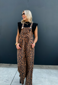 Cheetah Karli Boho Overall Jumpsuit | PRE ORDER Arrives Beginning Of November