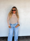 Beige Jolie Lace Thumbhole Top | PRE ORDER Arrives Beginning Of November
