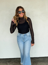 Black Jolie Lace Thumbhole Top | PRE ORDER Arrives Beginning Of November