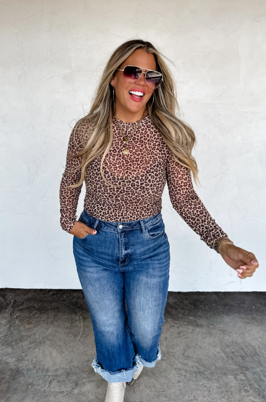 Cheetah Mesh Top | PRE ORDER Arrives End Of Nov