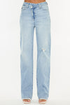Kancan Distressed High Waist Straight Jeans ONLINE EXCLUSIVE