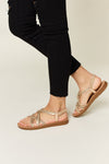 Forever Link Rhinestone Crisscross Flat Sandals ONLINE EXCLUSIVE