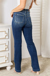 Judy Blue Full Size Mid Rise Hand Sand & Destroy Bootcut Jeans ONLINE EXCLUSIVE