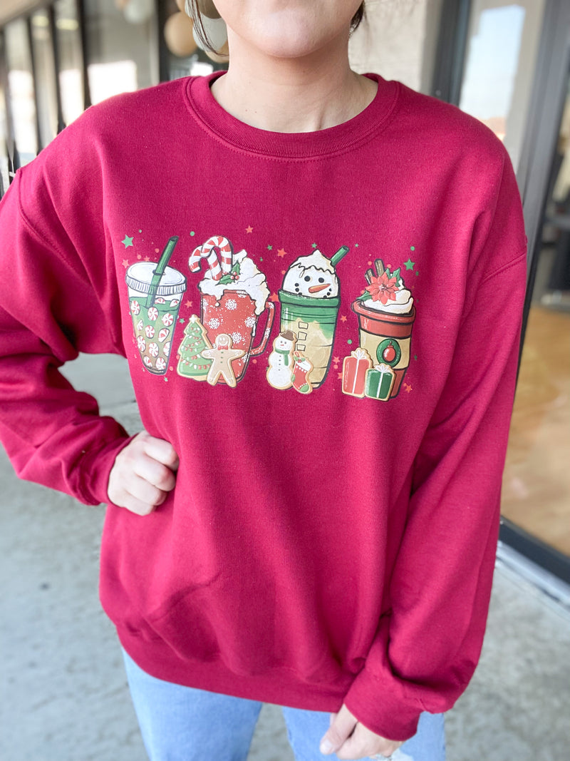 Christmas Lattes Sweatshirt Graphic Tee