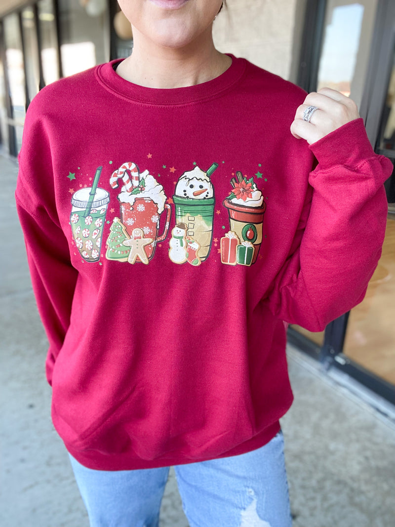 Christmas Lattes Sweatshirt Graphic Tee