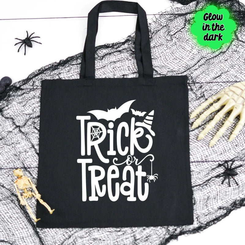 Glow In The Dark Trick Or Treat Tote / Made To Order