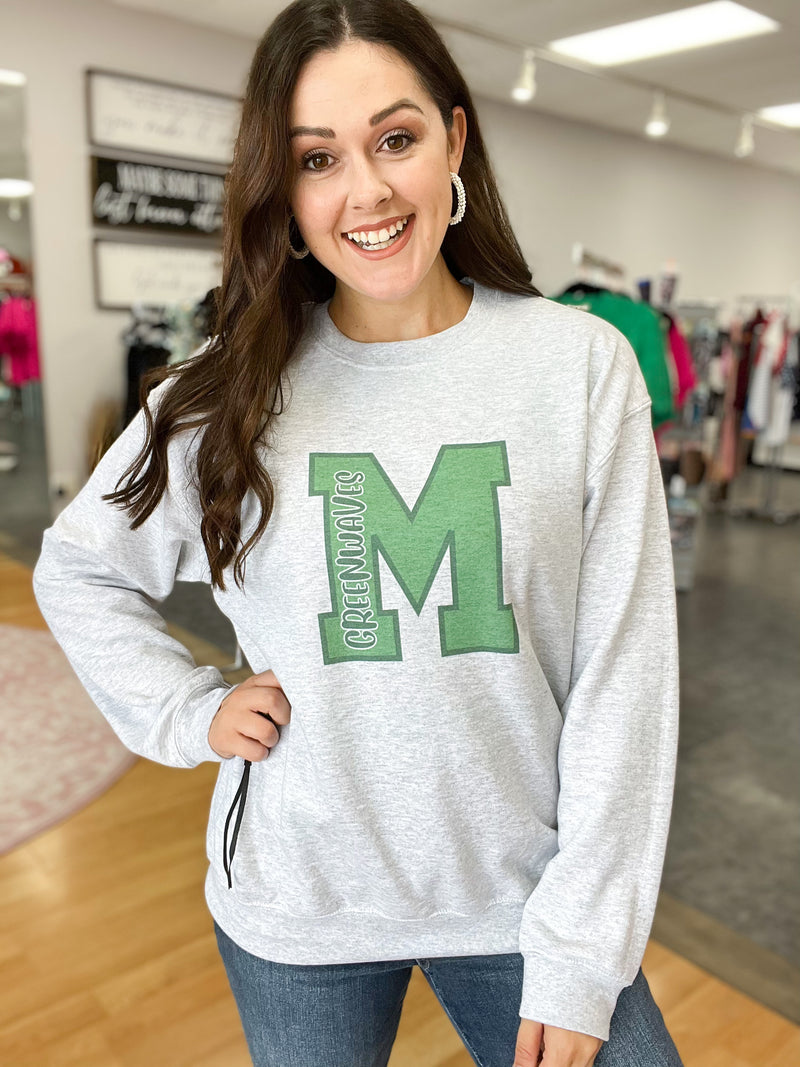 Meade County Greenwaves Sweatshirt Graphic Tee / In Stock