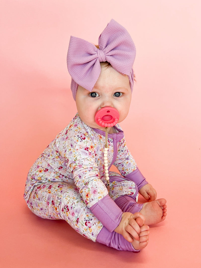 Lavender Floral Dreams Bamboo Pajamas