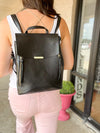 Black Convertible Backpack