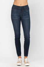 Dark Wash Judy Blue Pull On Jeans / Size 3