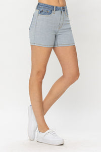 Judy Blue Color Block Denim Shorts ONLINE EXCLUSIVE