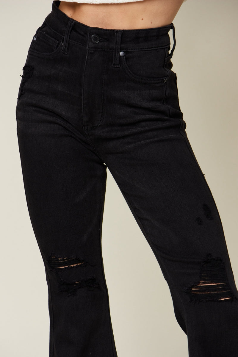 Judy Blue High Waist Distressed Flare Jeans ONLINE EXCLUSIVE