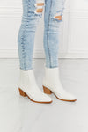 Love the Journey Stacked Heel Chelsea Boot in White ONLINE EXCLUSIVE