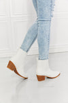 Love the Journey Stacked Heel Chelsea Boot in White ONLINE EXCLUSIVE