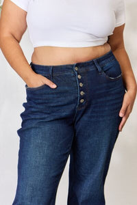 Judy Blue Button-Fly Straight Jeans ONLINE EXCLUSIVE