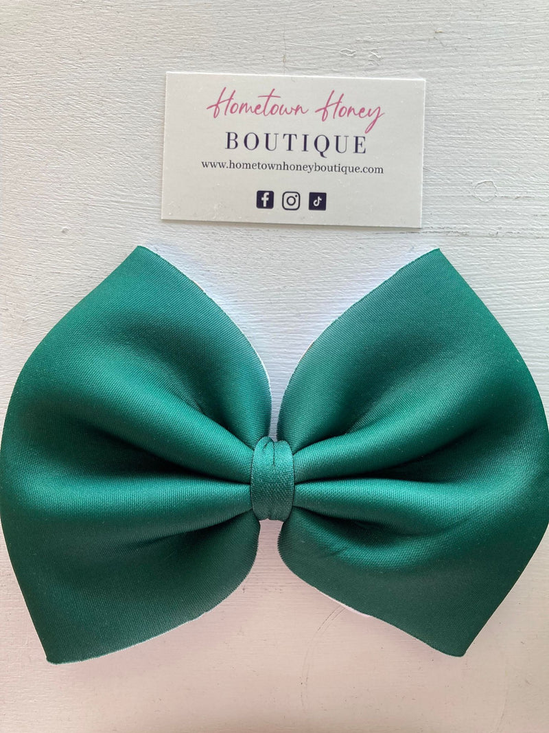 Forest Green Clip Hairbow