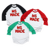 Apple Name Raglan Graphic Tee