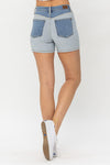 Judy Blue Color Block Denim Shorts ONLINE EXCLUSIVE