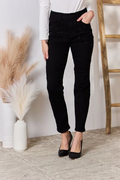 Judy Blue Rhinestone Embellished Slim Jeans ONLINE EXCLUSIVE