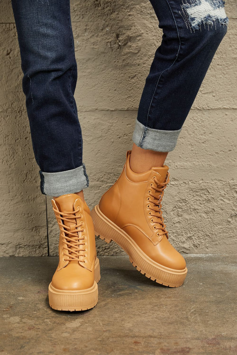 Platform Combat Boots ONLINE EXCLUSIVE