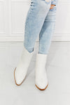 Love the Journey Stacked Heel Chelsea Boot in White ONLINE EXCLUSIVE