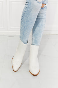 Love the Journey Stacked Heel Chelsea Boot in White ONLINE EXCLUSIVE