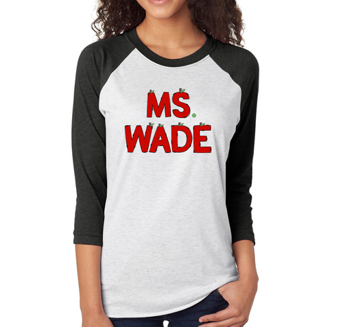 Apple Name Raglan