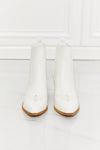 Love the Journey Stacked Heel Chelsea Boot in White ONLINE EXCLUSIVE