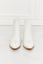 Love the Journey Stacked Heel Chelsea Boot in White ONLINE EXCLUSIVE