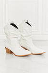MMShoes Better in Texas Scrunch Cowboy Boots in White ONLINE EXCLUSIVE