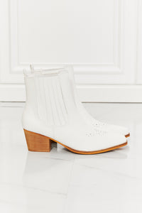 Love the Journey Stacked Heel Chelsea Boot in White ONLINE EXCLUSIVE