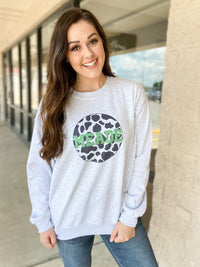 Cow Print Meade Sweatshirt