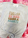 Fueled By Iced Coffee & Anxiety Graphic Tee