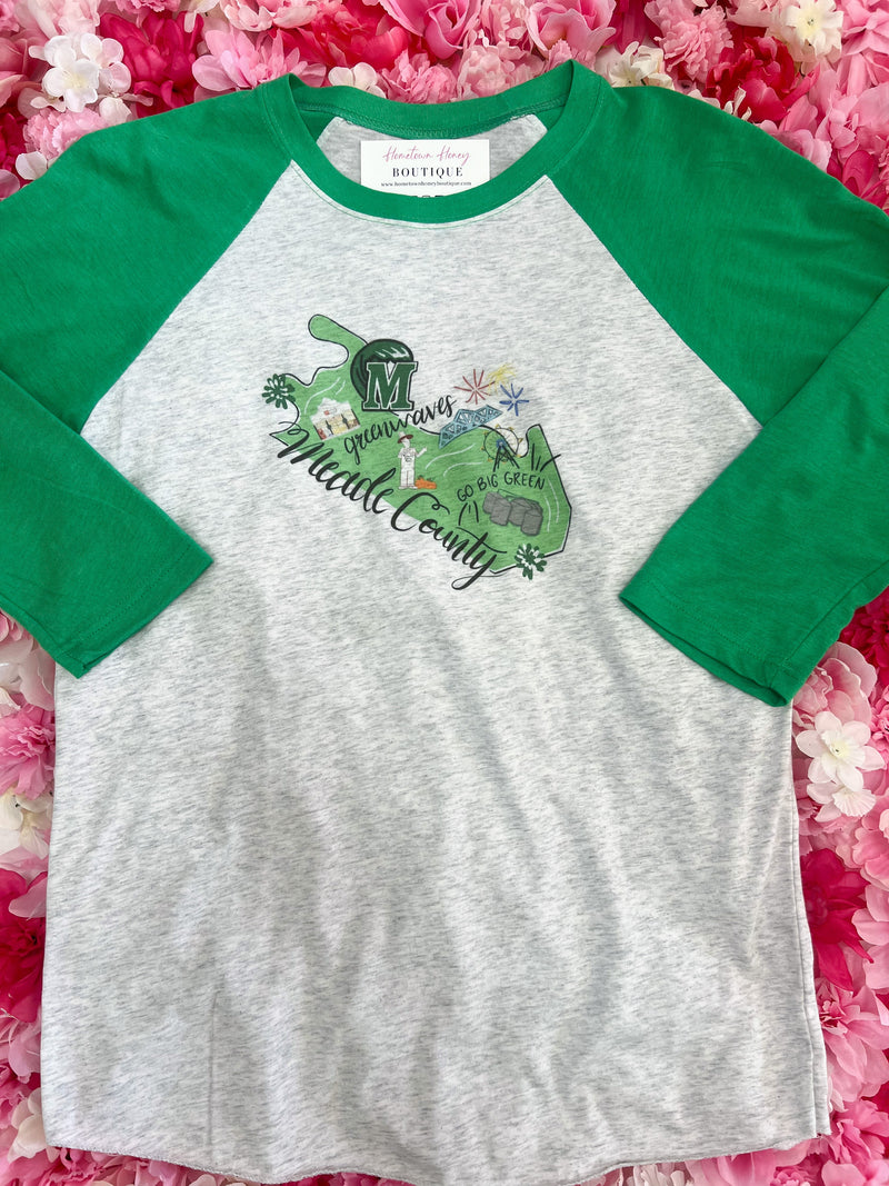 All Around Meade County Raglan Graphic Tee / In Stock